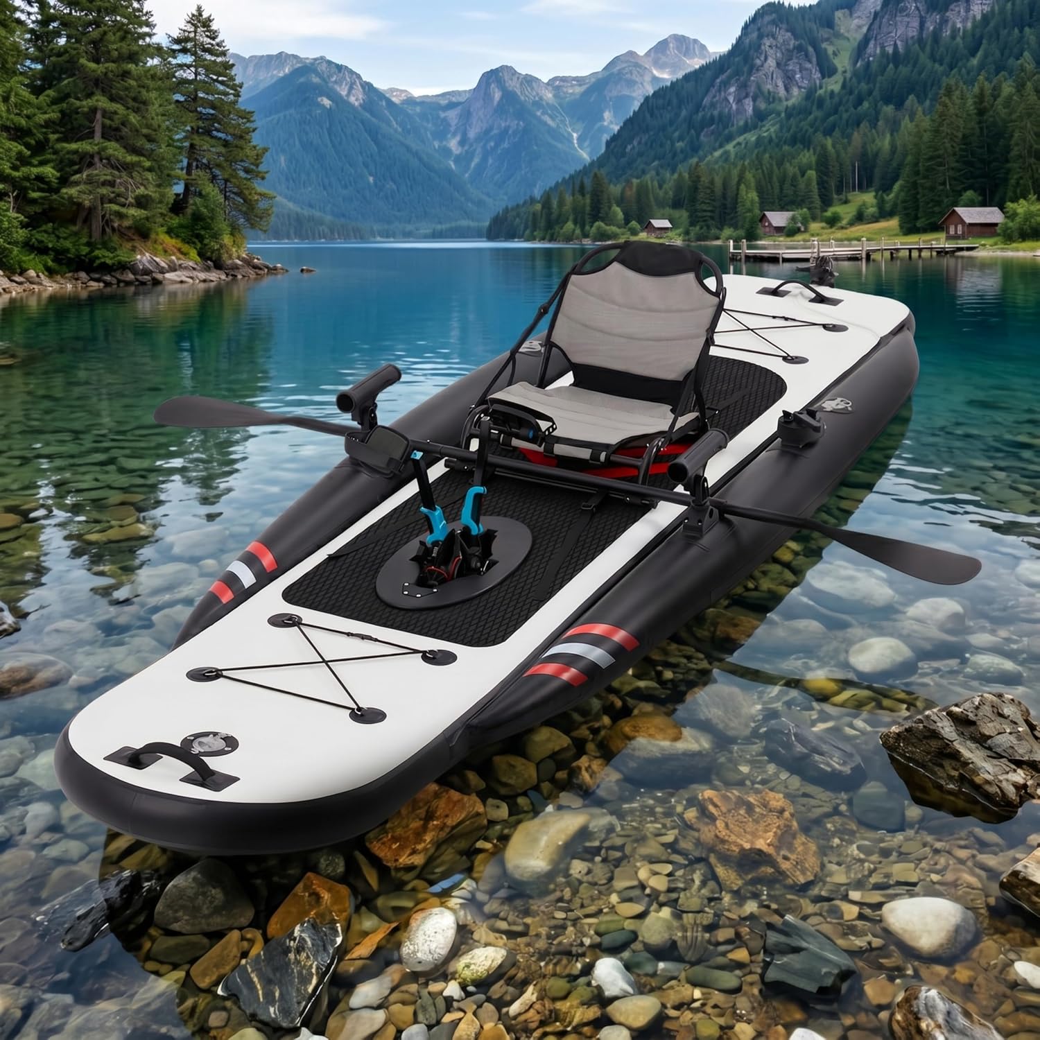 Fishing Kayak Seat - 12ft Premium PVC opblaasbare viskajak –
