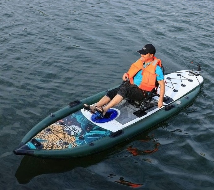 Fishing Kayak Seat - Outdoor professionele eenpersoonskajak met pedalen, opblaasbare