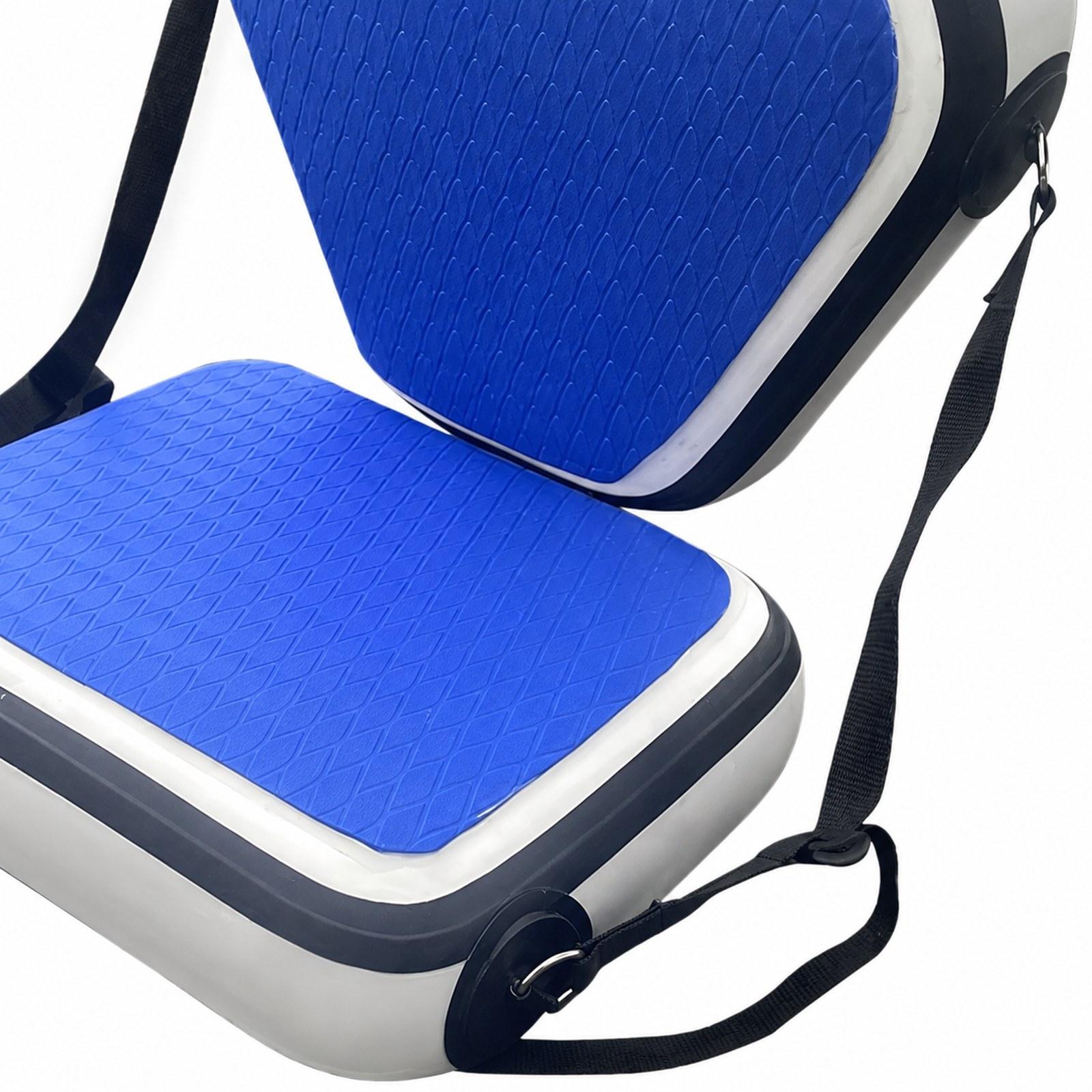 Fishing Kayak Seat - Verstelbare PVC-kajakstoel Opblaasbare bootstoel Ergonomisch rugkussen