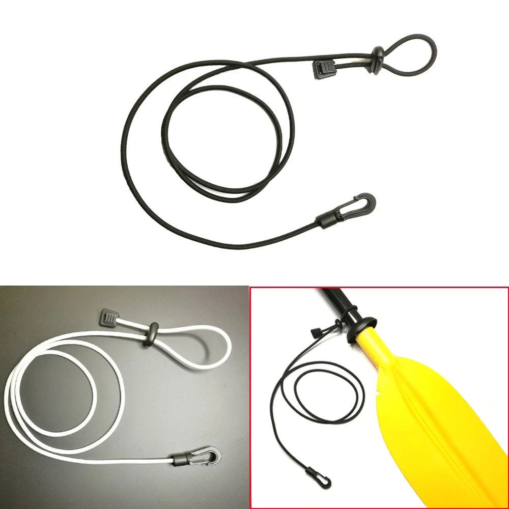 Fishing Kayak Paddle Leash - 1.2M Kano Kajak Peddel Leash Clip