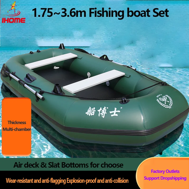 Fishing Kayak Sit On Top - 1.75 ~ 3.6M Groene Vissen Kajak