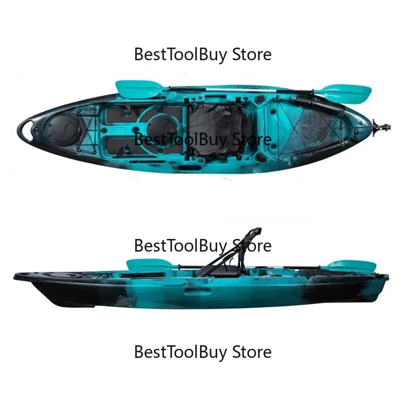 Fishing Kayak Sit In - Eenpersoons zit-op-top viskayak met accessoires, geschikt