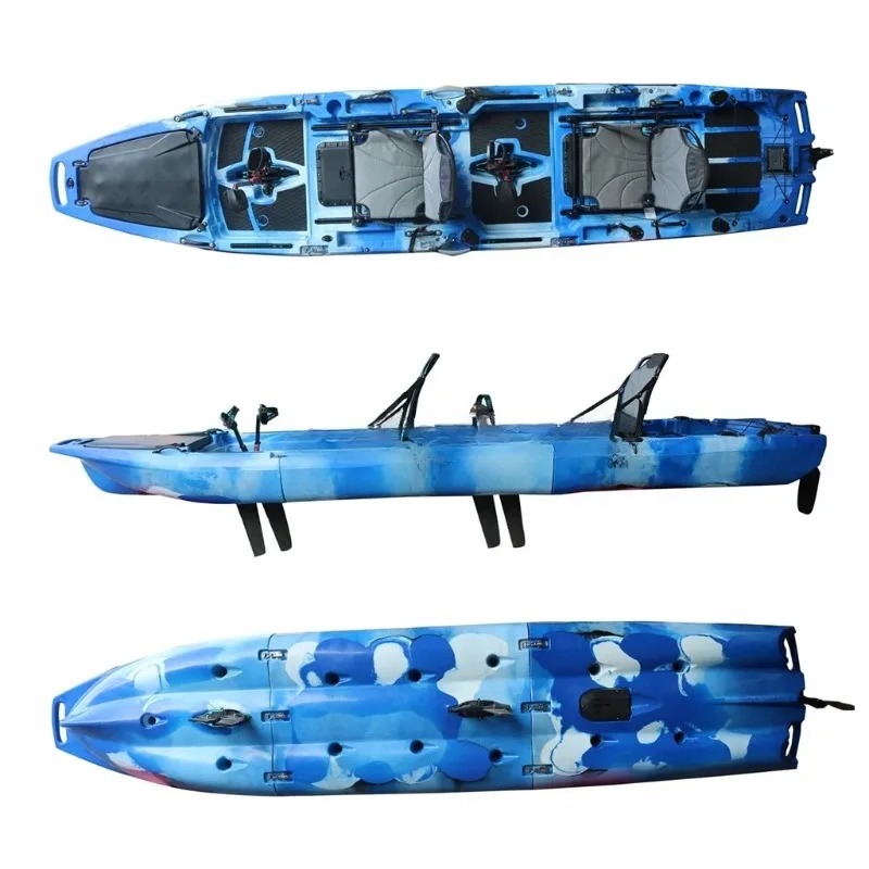 Fishing Kayak Sit In - 2-persoons zit-op-top modulaire pedaal- en elektrische