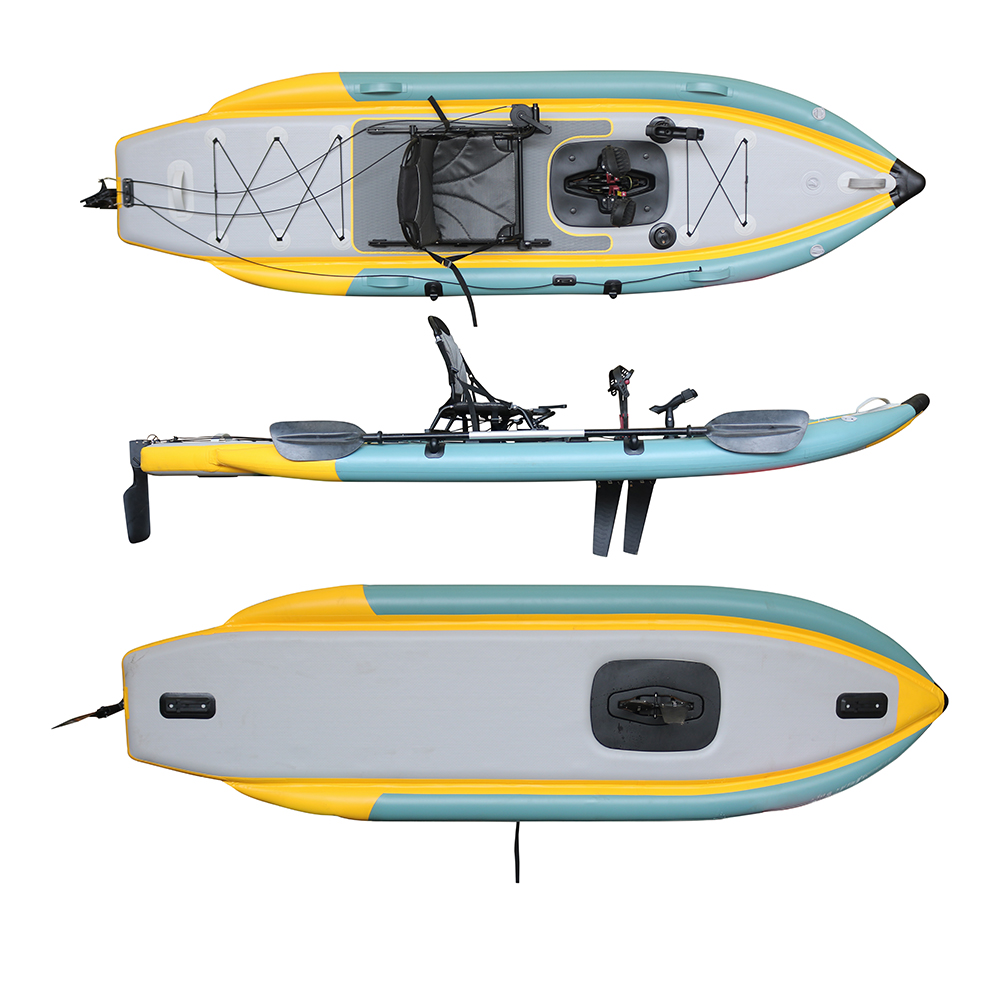 Fishing Kayak Sit On Top - Opvouwbare opblaasbare PVC zit-op-top viskayak met