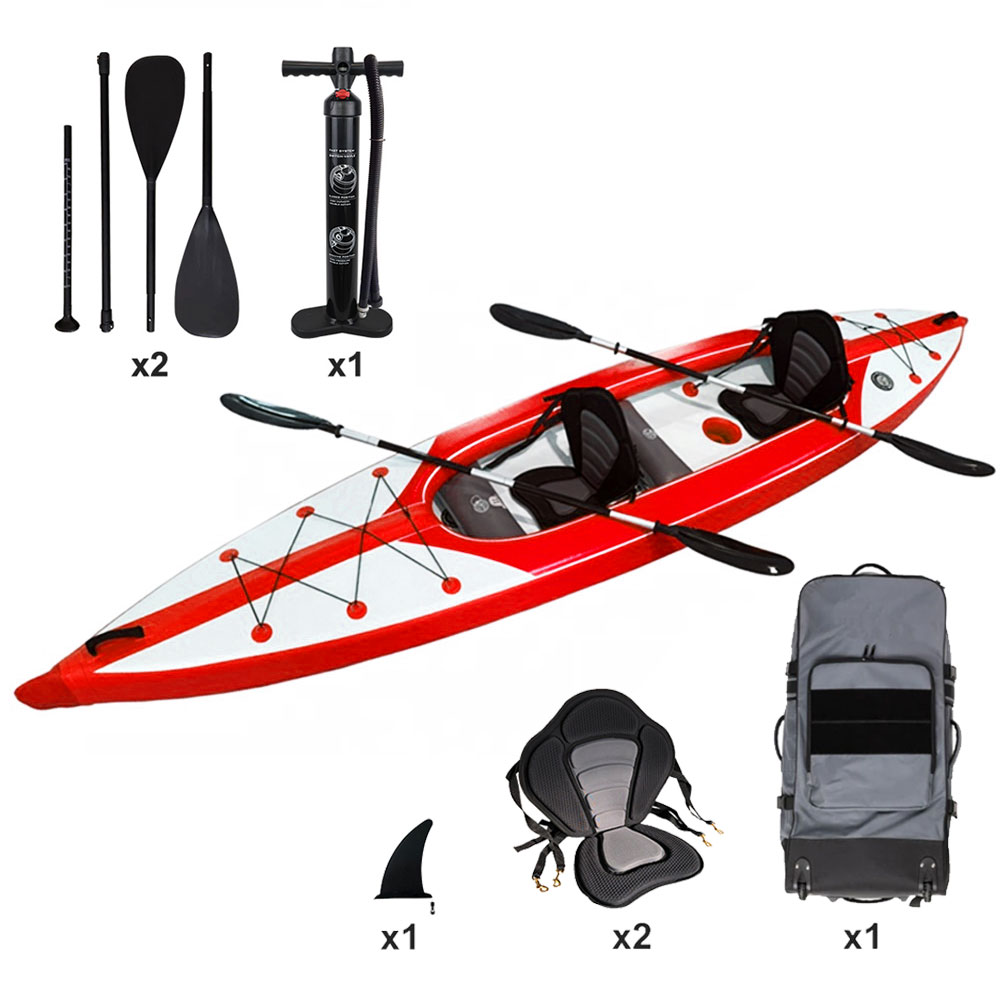 Fishing Kayak Sit In - 2-persoons opblaasbare viskayak met dropstitch, direct
