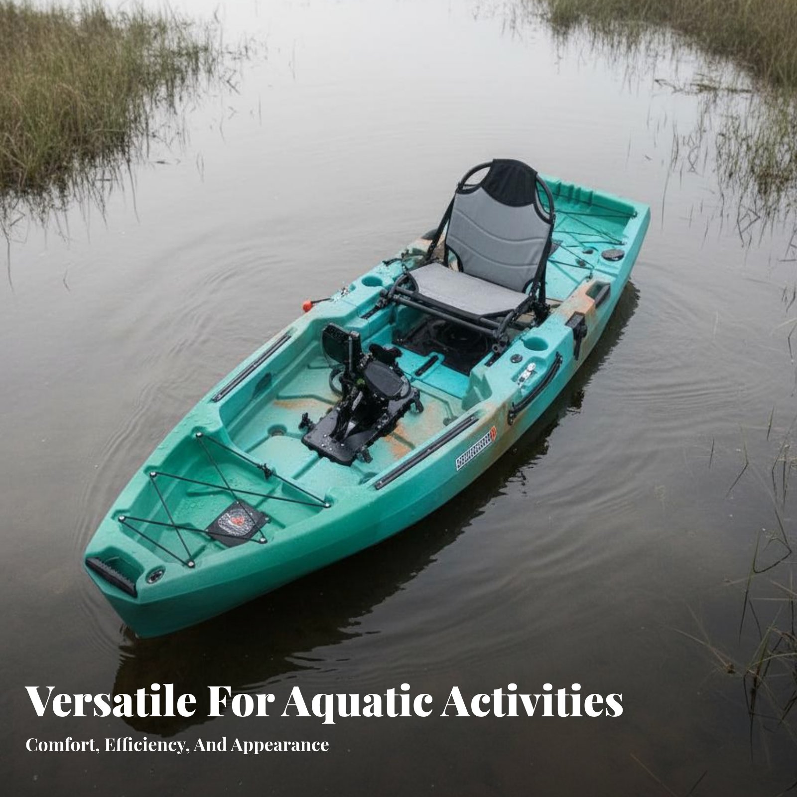 Fishing Kayak Pedal Drive - Opvouwbare opblaasbare viskayak met pedaal aandrijving,