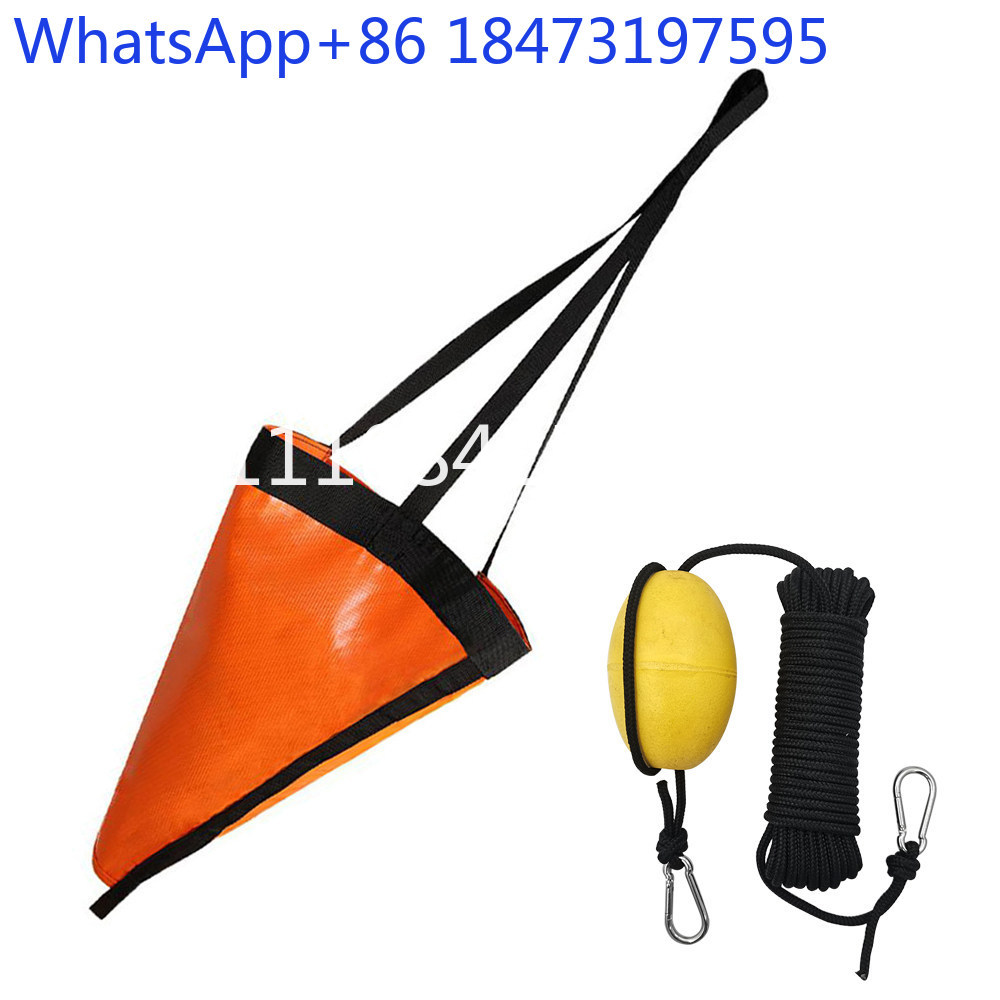 Fishing Kayak Anchor - Tractieanker, visankerlijn, zeeanker, drijfremset, parachuteanker, kajak,