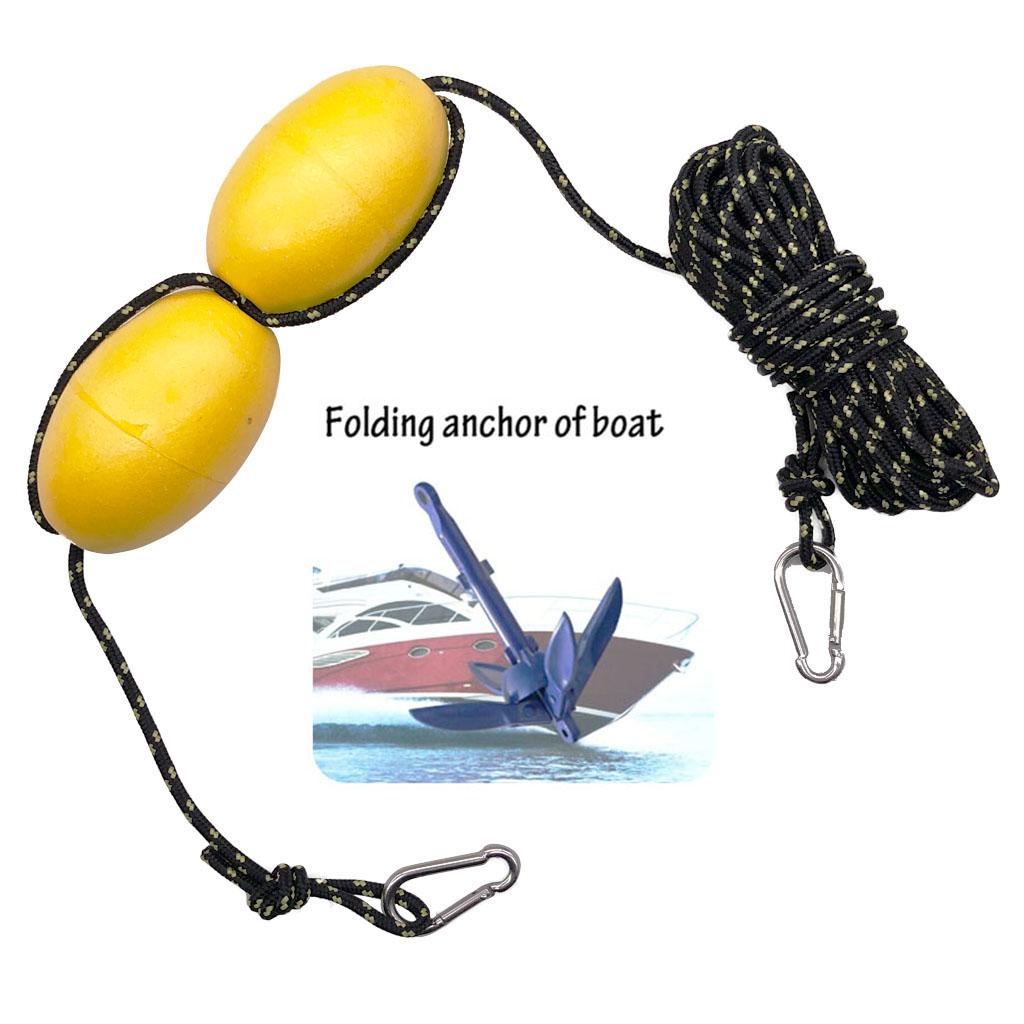 Fishing Kayak Anchor - Kajak Ankervlotter PVC Drijfvermogen Gooilijn Drijvend