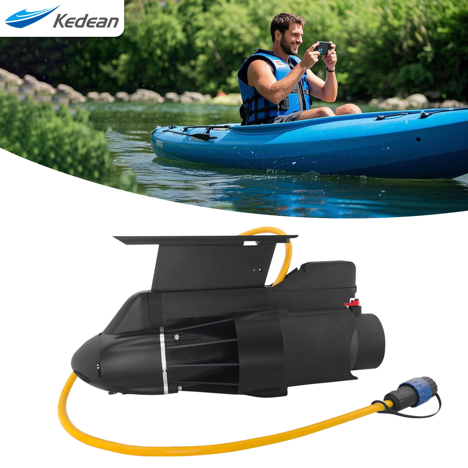 Fishing Kayak Trolling Motor - Directionele elektrische trollingmotor voor vissersboot, onderwaterboegschroef