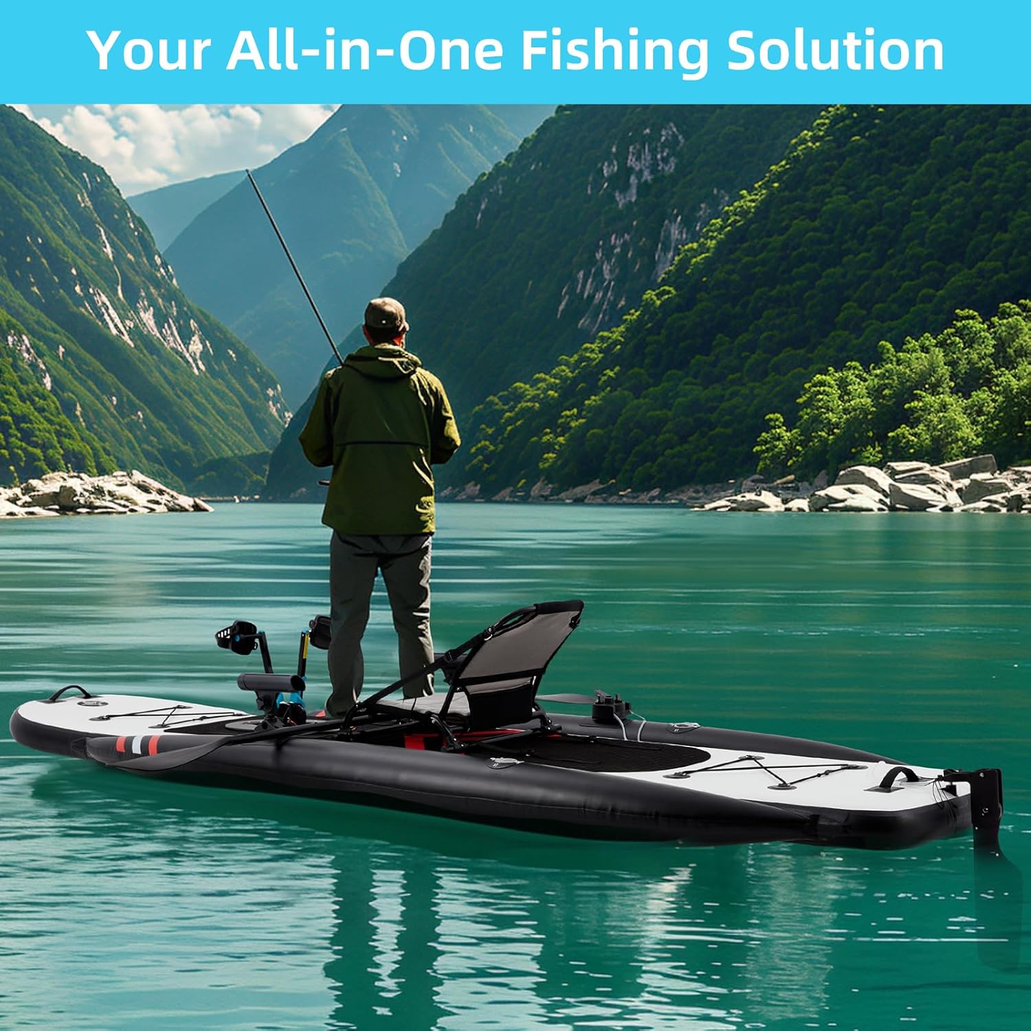12ft Premium PVC opblaasbare v - Fishing Kayak Seat recensie en prijs