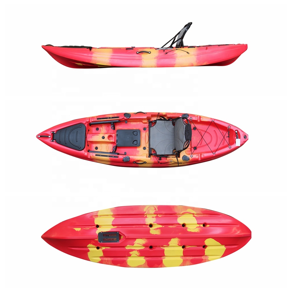 10ft één persoon zitten boveno - Fishing Kayak Sit On Top recensie en prijs