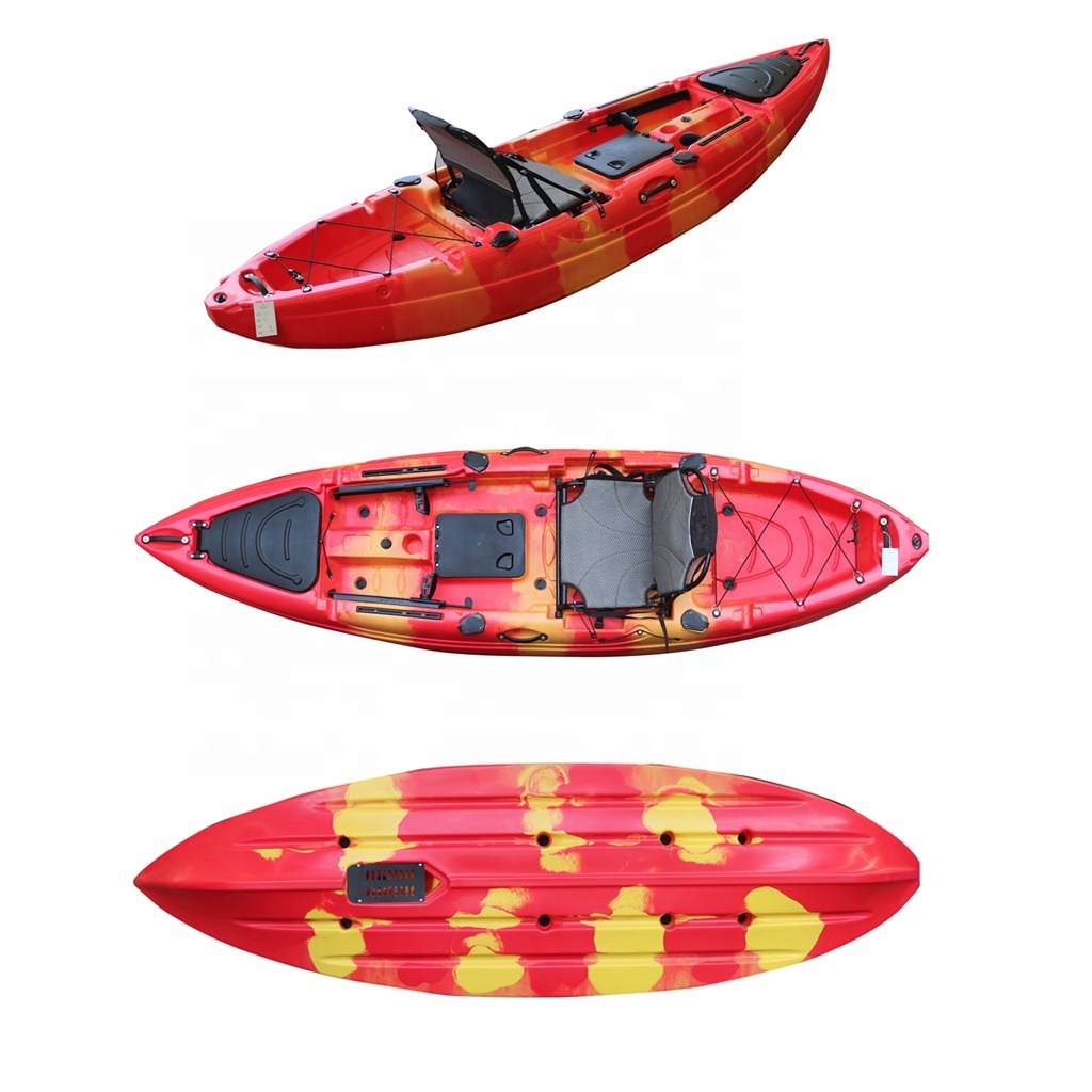 10ft één persoon zitten boveno - Fishing Kayak Sit On Top recensie en prijs