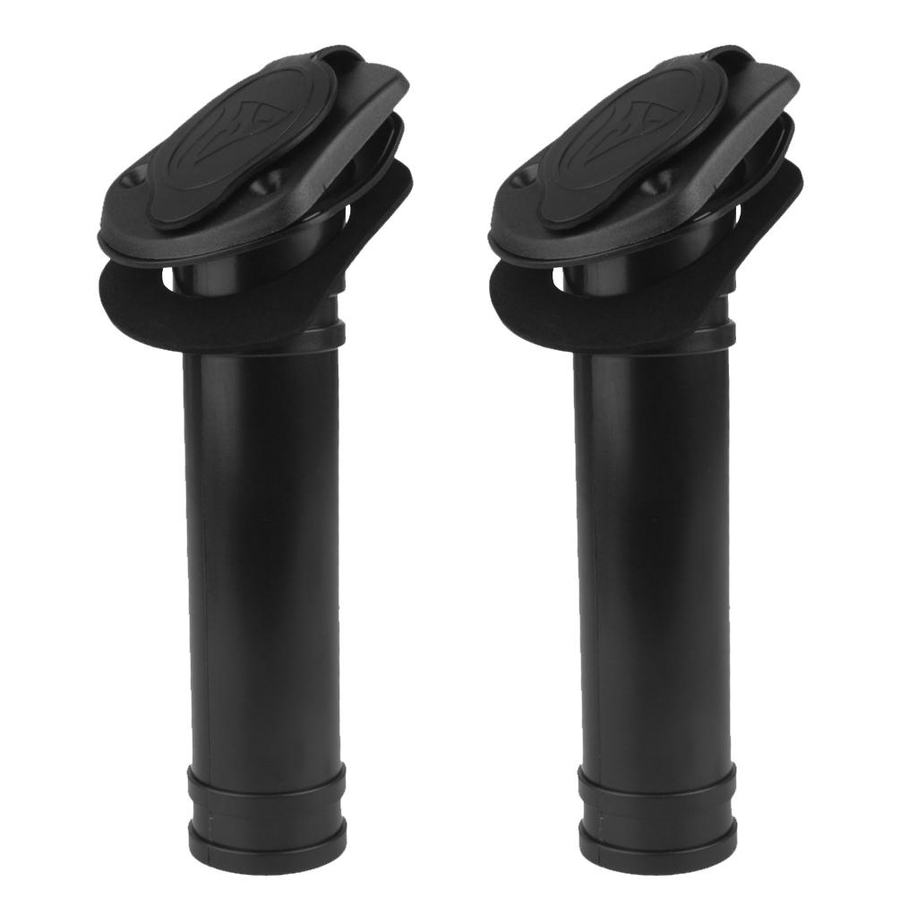 Zwarte nylon boot hengelsteune - Fishing Kayak Rod Holder recensie en prijs