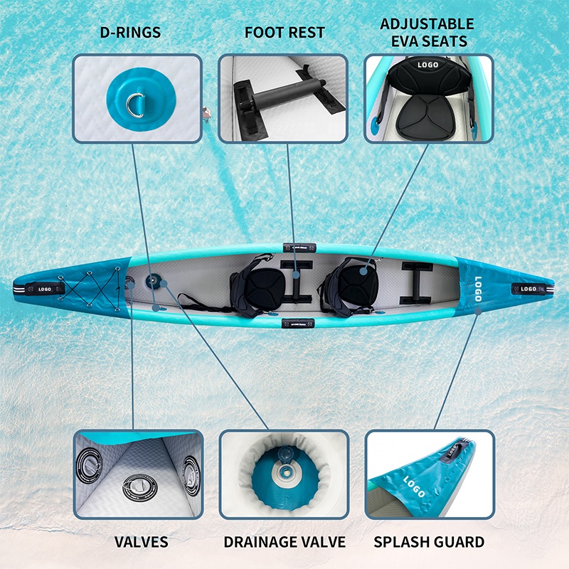 Opblaasbare kajak met drop sti - Fishing Kayak Sit In recensie en prijs