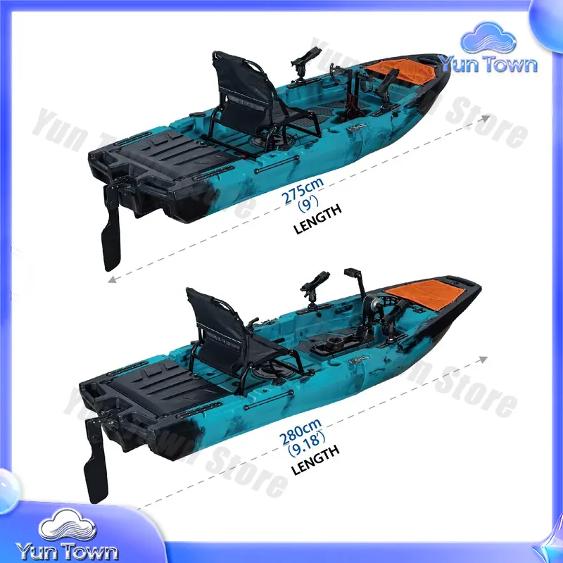 Modulaire Kayak 9.5ft Zit-op-T - Fishing Kayak Pedal Drive recensie en prijs